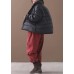 New black Parkas casual snow jackets winter short coats stand collar