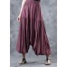 women red linen Cinched pants plus size women harem pants