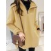 Hooded Simple Casual Solid Color Slit Hem Pocket Zipper Sweatshirts for Women