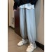 2019 winter casual beam gray pants plus size elastic waist harem pants