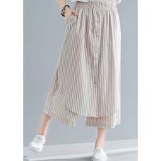 nude summer cotton women pants loose casual pants skirts