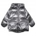 Fine silver gray down coat winter plus size womens parka hooded zippered Fine winter outwear