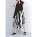 DIY linen chiffon quilting dresses Boho Summer Striped Wide Leg Pants