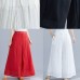 Summer ethnic wide-leg pants loose casual red trousers