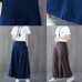 New Linen Casual Wide Leg Pants Plus Size Chinese Button Pants