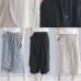 nude summer cotton women pants loose casual pants skirts